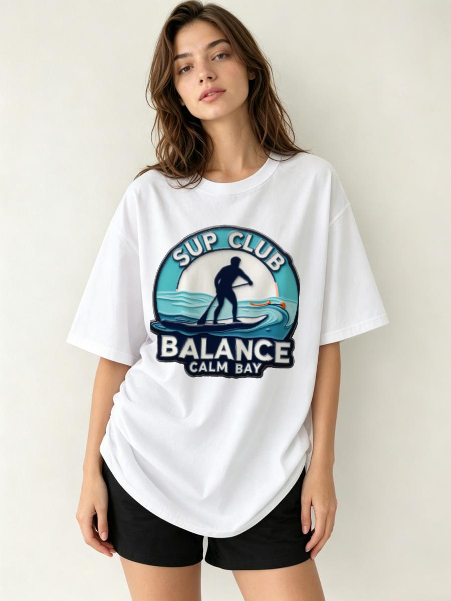 Women'S Formal Evening Wear Tops - Kaos Katun Musim Semi Berkualitas Serat