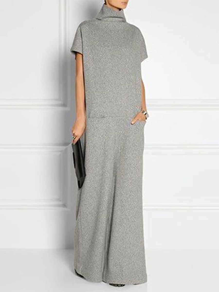 Women Formal Wear Zara - Freeacy gaun Maxi longgar untuk wanita,