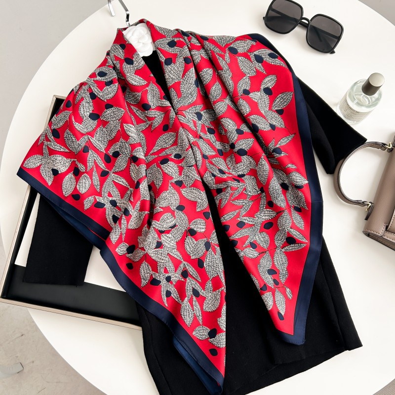 Scarf Silk Neck - Syal Persegi 90cm Berkualitas Tinggi Bandana