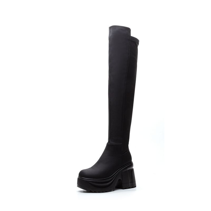 Formal Women'S Wear - Sepatu Boots Wanita Setinggi Lutut Sol