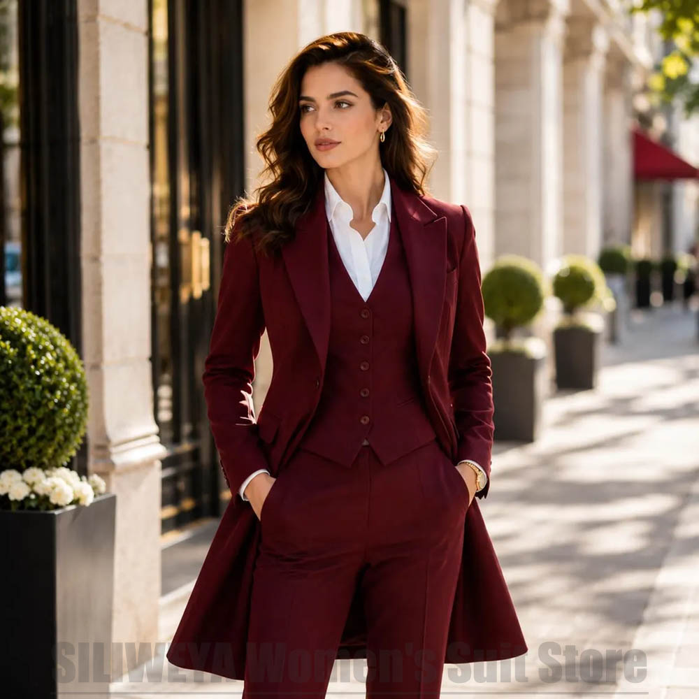 Women Formal Wear Shirts - Setelan Wanita 3 Potong Elegan Kerah