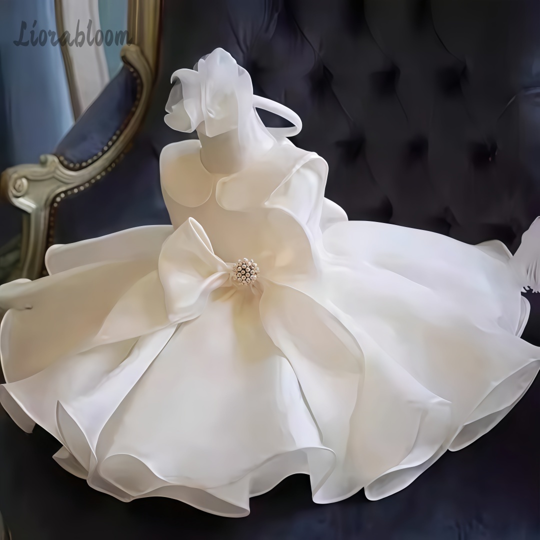 Formal Women'S Wear - Gaun Berhias Mutiara Putih Gaun Pengiring