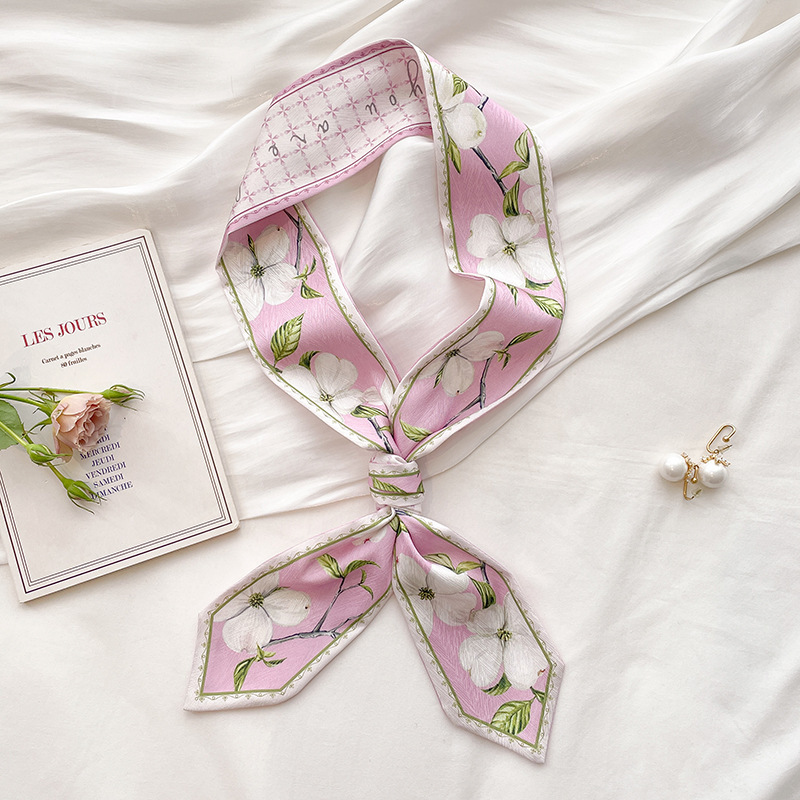 Scarf Silk Neck - Selendang Sutra Satin Korea Panjang untuk