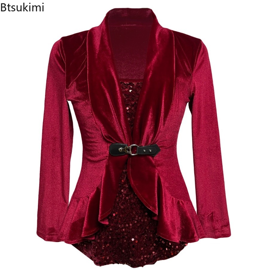 Women Formal Wear Stitching - 2026 Mode Wanita Baru Blus Jaket