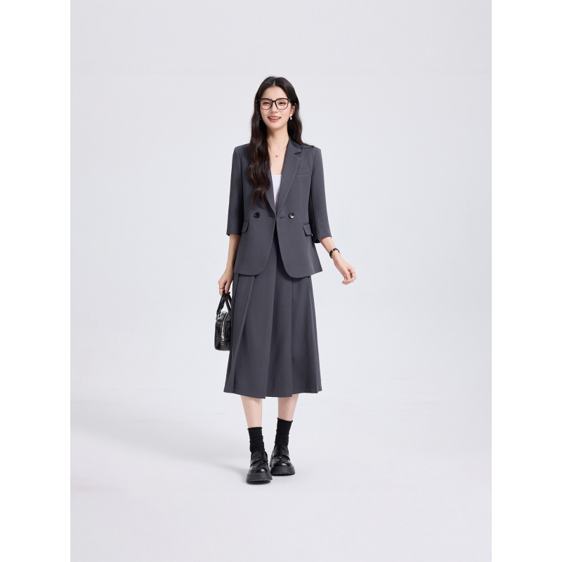 Women Formal Wear Shirts - Setelan Jas Wanita Biru Dongker untuk