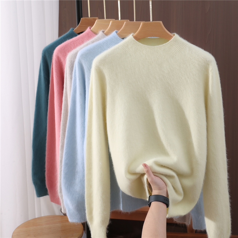 Cashmere Sweater Formal - Pakaian Wanita Dasar Musim Gugur Musim