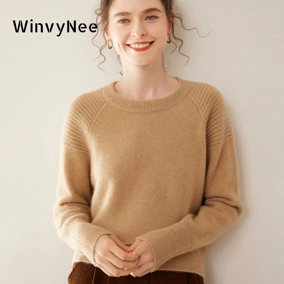 WinvyNee Sweter Wol Kasmir Wan - Cashmere Sweater Formal ulasan dan harga