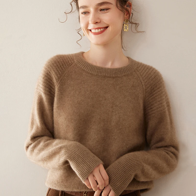 WinvyNee Sweter Wol Kasmir Wan - Cashmere Sweater Formal ulasan dan harga