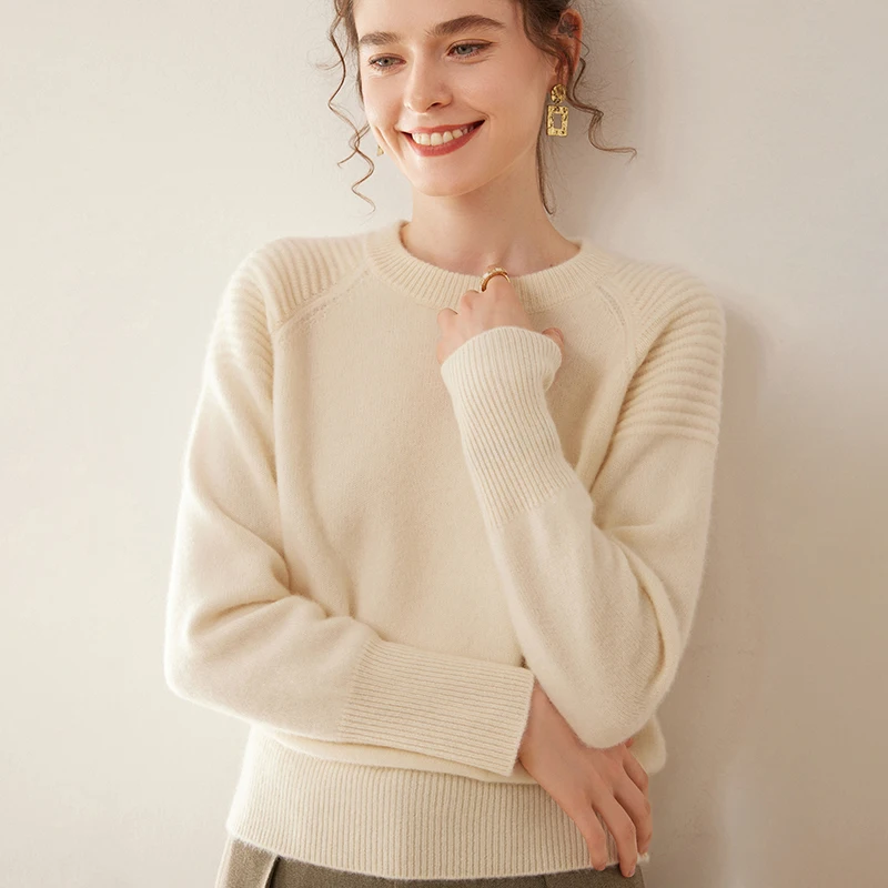 WinvyNee Sweter Wol Kasmir Wan - Cashmere Sweater Formal ulasan dan harga