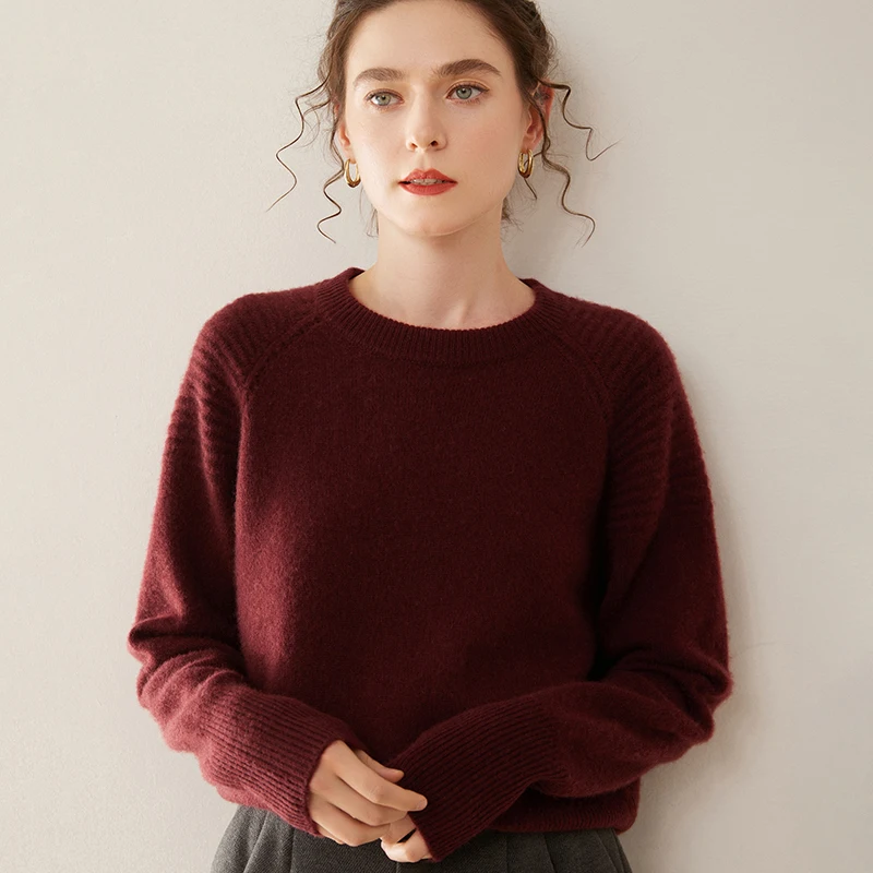 WinvyNee Sweter Wol Kasmir Wan - Cashmere Sweater Formal ulasan dan harga
