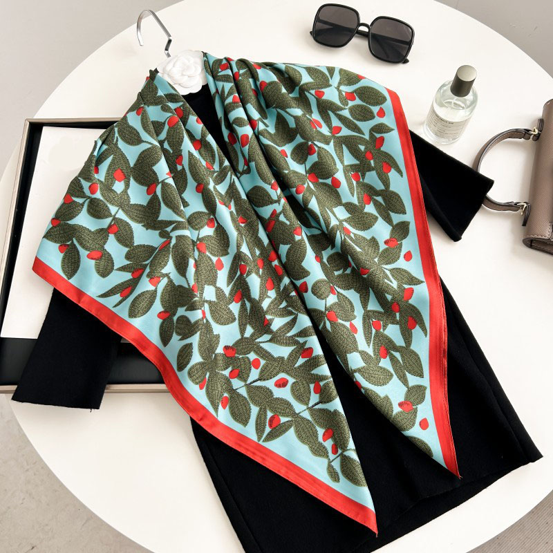 Syal Persegi 90cm Berkualitas  - Scarf Silk Neck ulasan dan harga