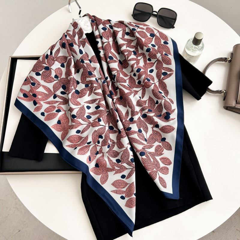 Syal Persegi 90cm Berkualitas  - Scarf Silk Neck ulasan dan harga