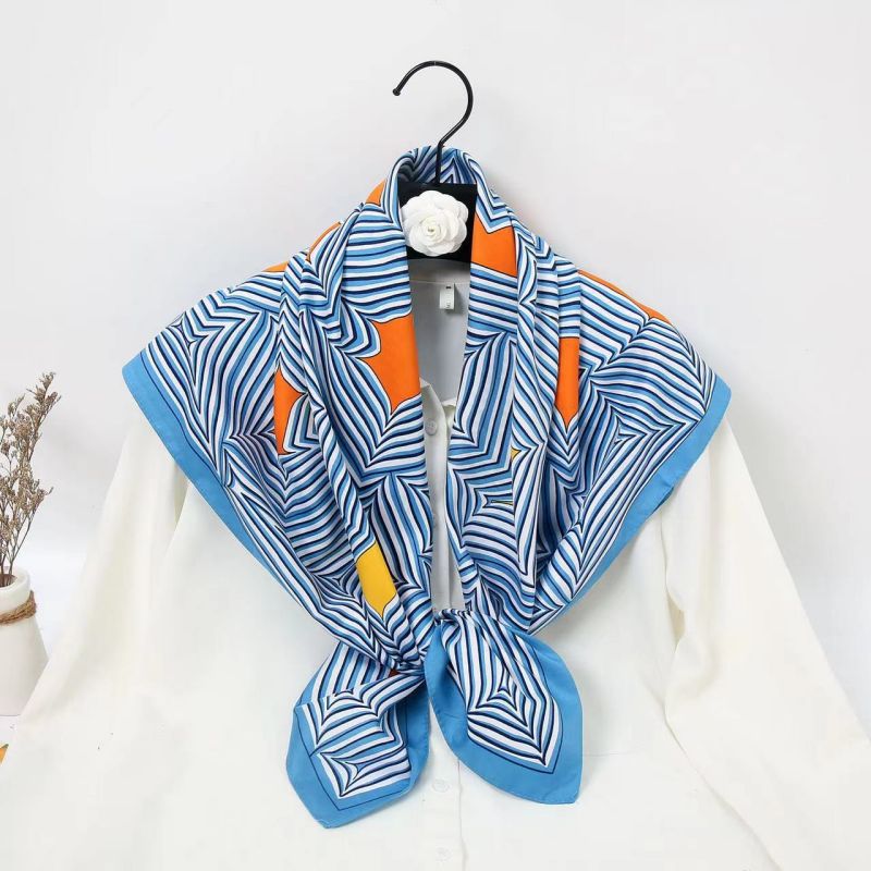 Syal Persegi 90cm Berkualitas  - Scarf Silk Neck ulasan dan harga