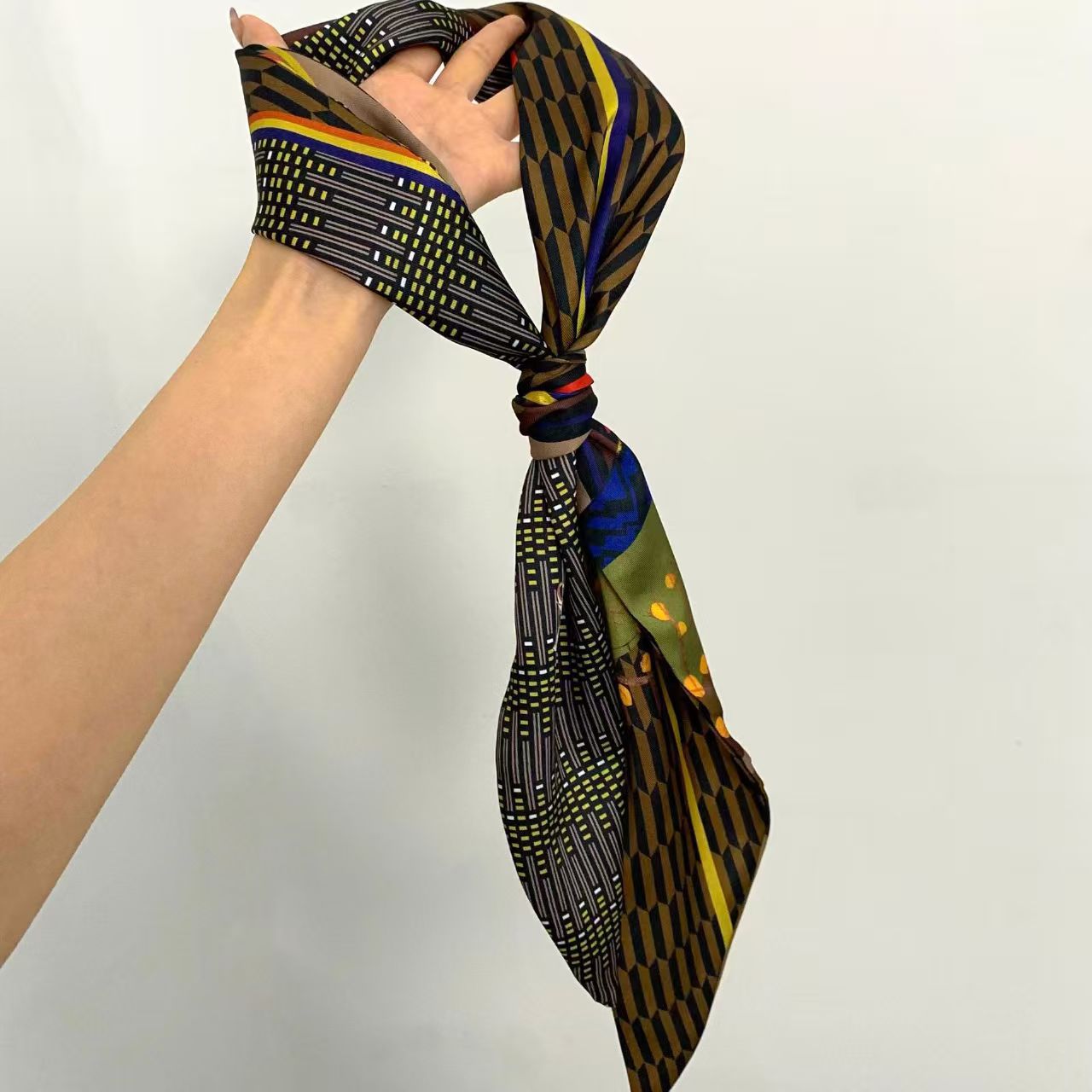 Syal Sutra Mewah Motif Cetak,  - Scarf Silk Neck ulasan dan harga