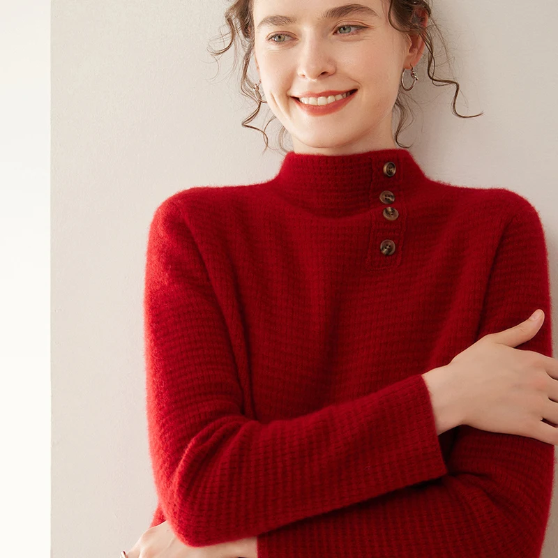 WinvyNee Sweater Wol Kasmir Wa - Cashmere Sweater Formal ulasan dan harga