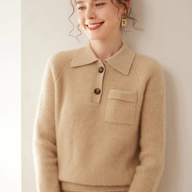 WinvyNee Sweter Wol Kasmir Wan - Cashmere Sweater Formal ulasan dan harga