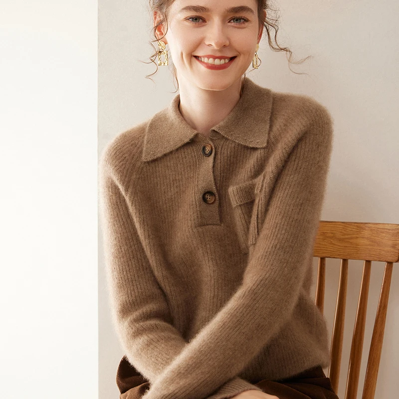 WinvyNee Sweter Wol Kasmir Wan - Cashmere Sweater Formal ulasan dan harga