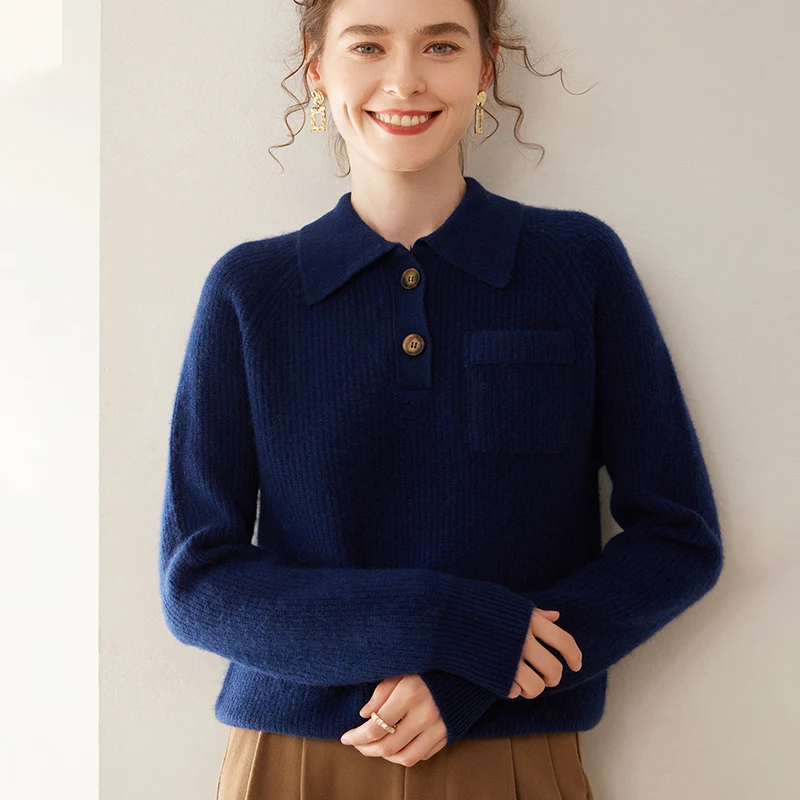WinvyNee Sweter Wol Kasmir Wan - Cashmere Sweater Formal ulasan dan harga
