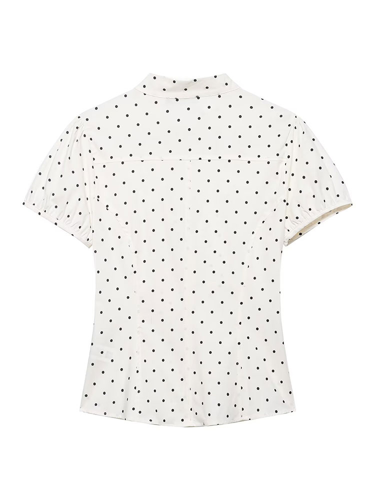 HH Vintage Retro Kemeja Putih  - Women'S Formal Evening Wear Tops ulasan dan harga