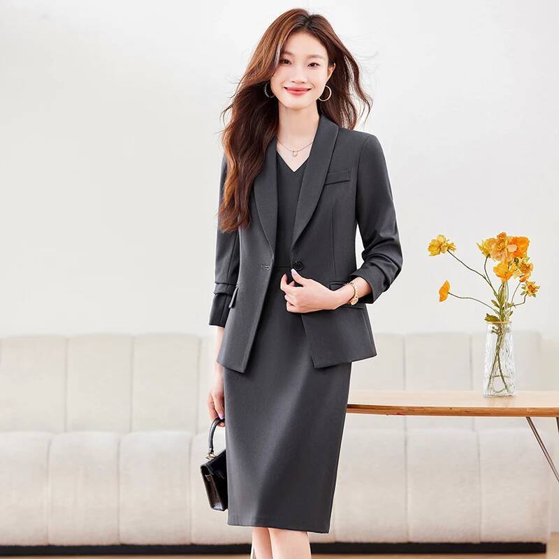 Setelan Bisnis Wanita Berkuali - Women Formal Wear Stitching ulasan dan harga