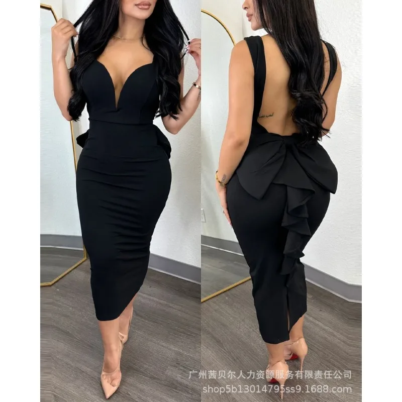 Gaun tambal sulam ruffle pungg - Women Formal Wear Zara ulasan dan harga