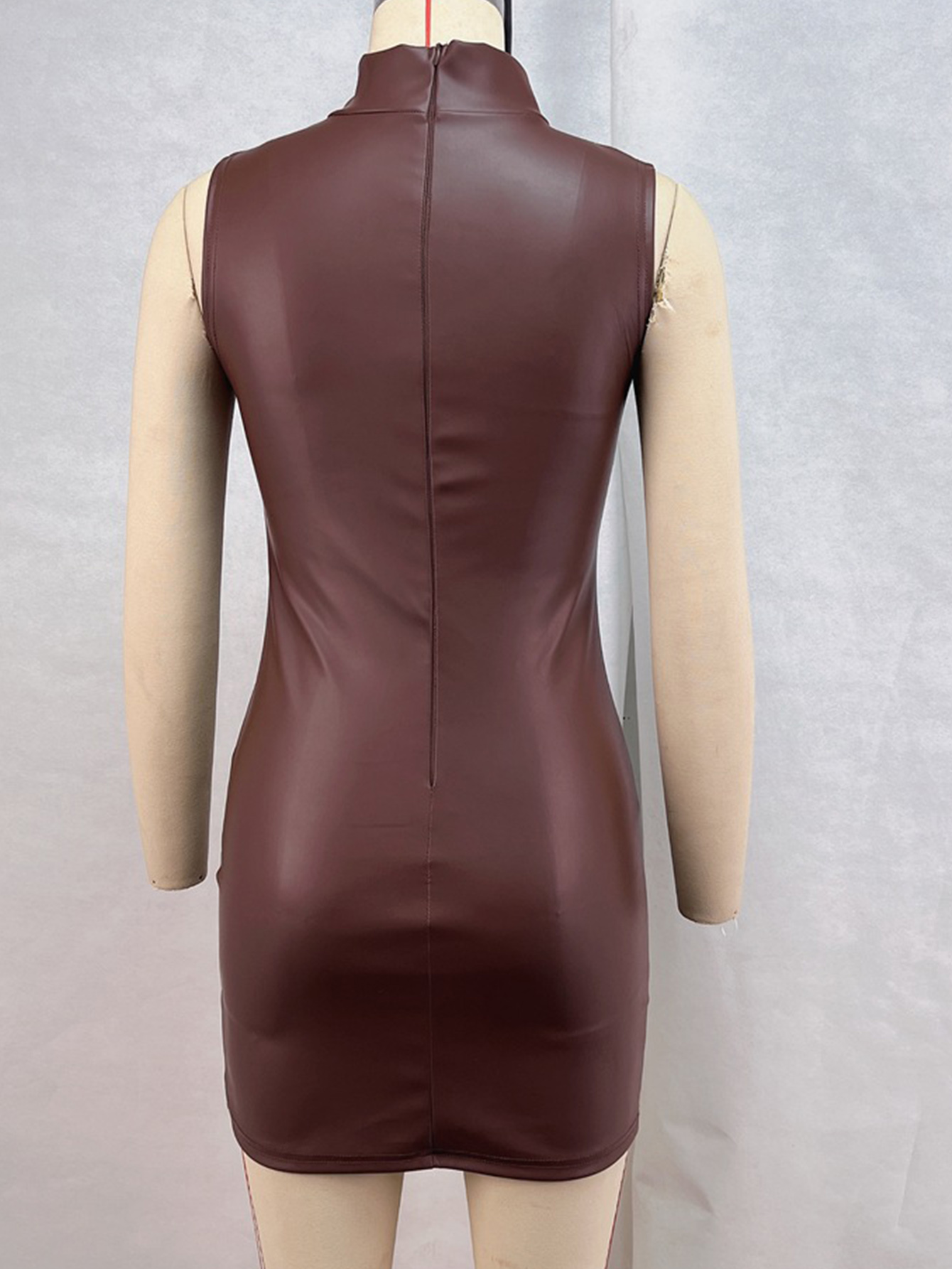Gaun musim panas mini kulit PU - Women Formal Wear Zara ulasan dan harga