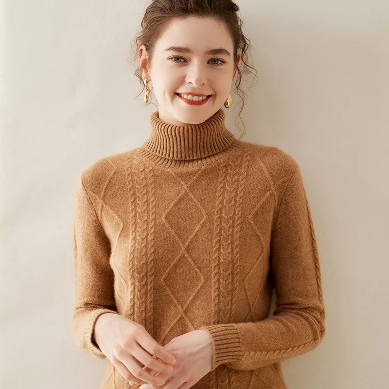 WinvyNee Sweter Wol Kasmir Wan - Cashmere Sweater Formal ulasan dan harga
