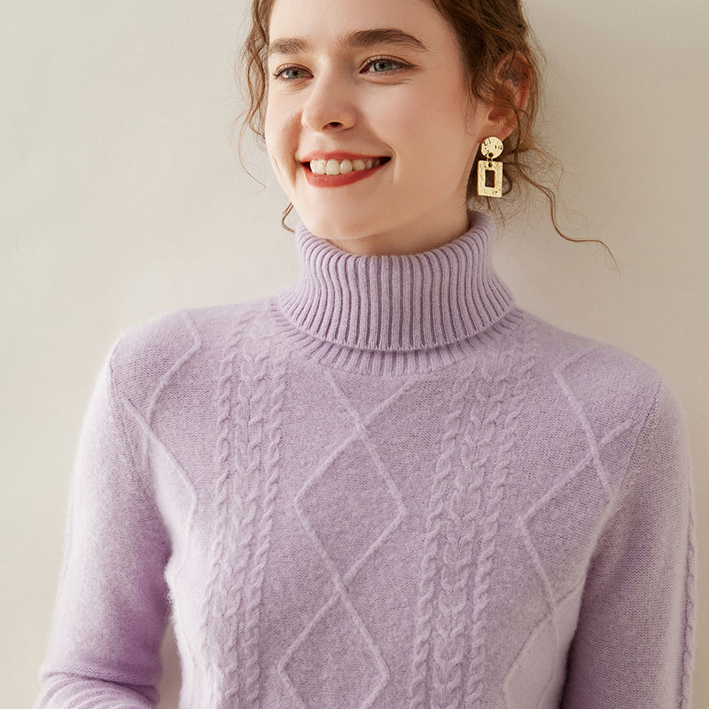 WinvyNee Sweter Wol Kasmir Wan - Cashmere Sweater Formal ulasan dan harga