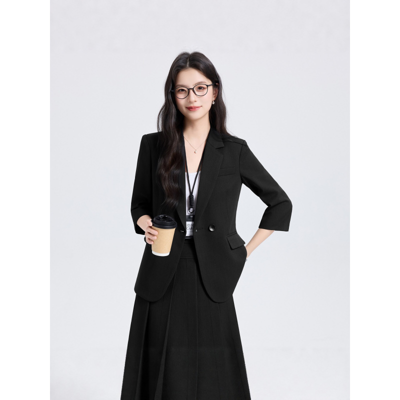 Setelan Jas Wanita Biru Dongke - Women Formal Wear Shirts ulasan dan harga
