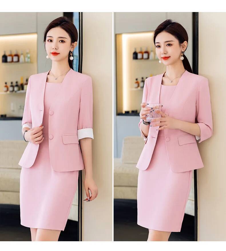 Setelan Bisnis Wanita Formal U - Women Formal Wear Stitching ulasan dan harga
