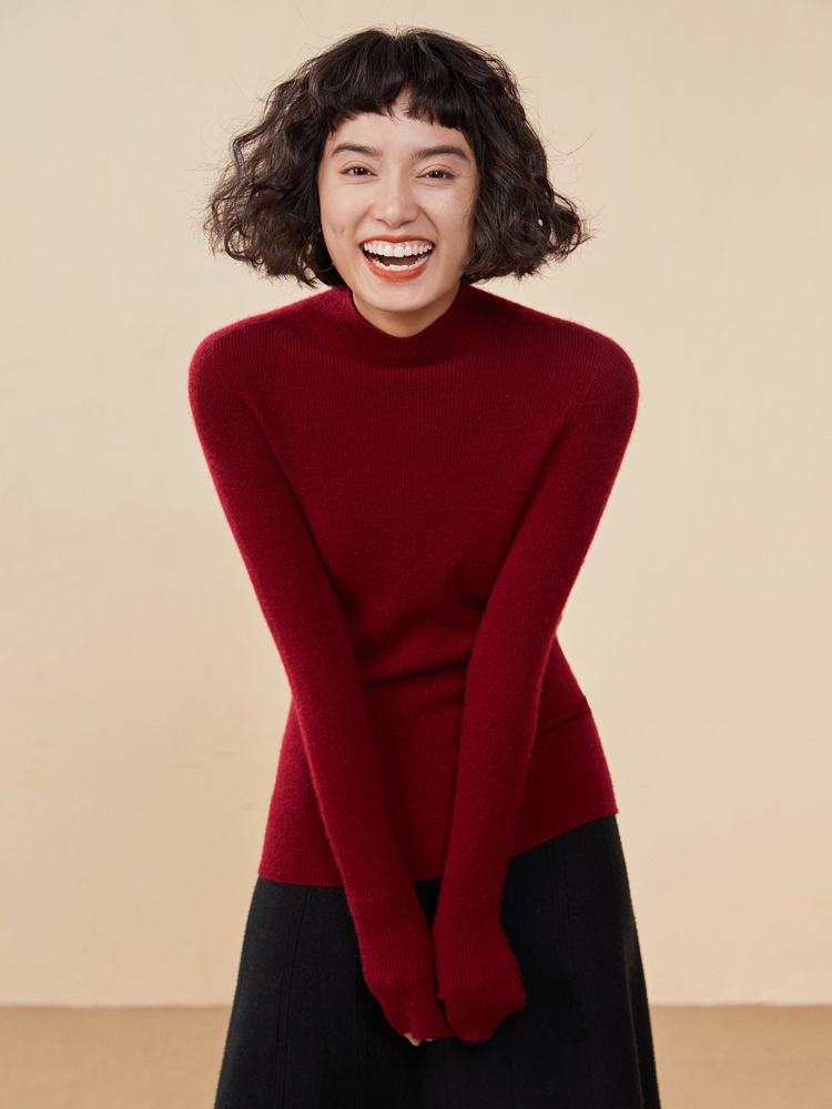Sweater Kasmir Wanita Musim Gu - Cashmere Sweater Formal ulasan dan harga