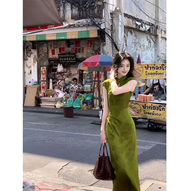Gaun Panjang Malam Elegan Wani - Women'S Green Formal Wear ulasan dan harga