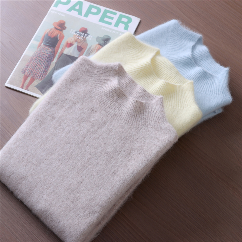 Pakaian Wanita Dasar Musim Gug - Cashmere Sweater Formal ulasan dan harga