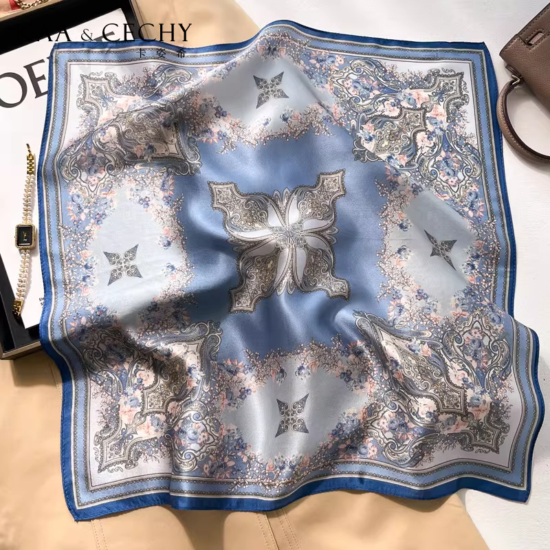 Syal Persegi Sutra Murbei 100% - Scarf Silk Neck ulasan dan harga