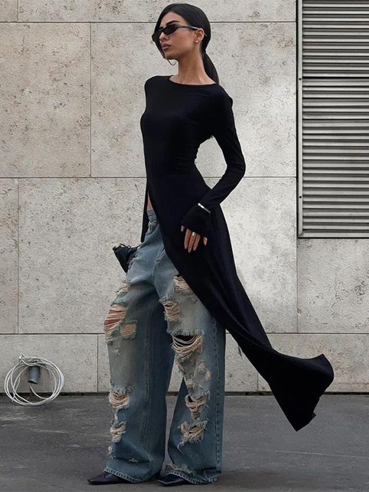 Trendix gaun Maxi asimetris un - Women Formal Wear Zara ulasan dan harga