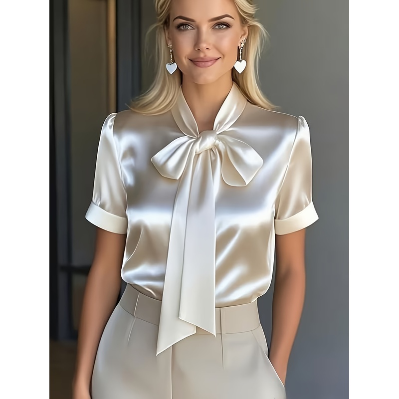 Kemeja Wanita Elegan Lengan Pe - Women Formal Wear Stitching ulasan dan harga